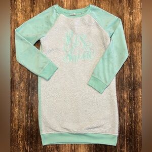 Mint Green and Gray Long Sleeve Nightgown Cat & Jack size 7/8